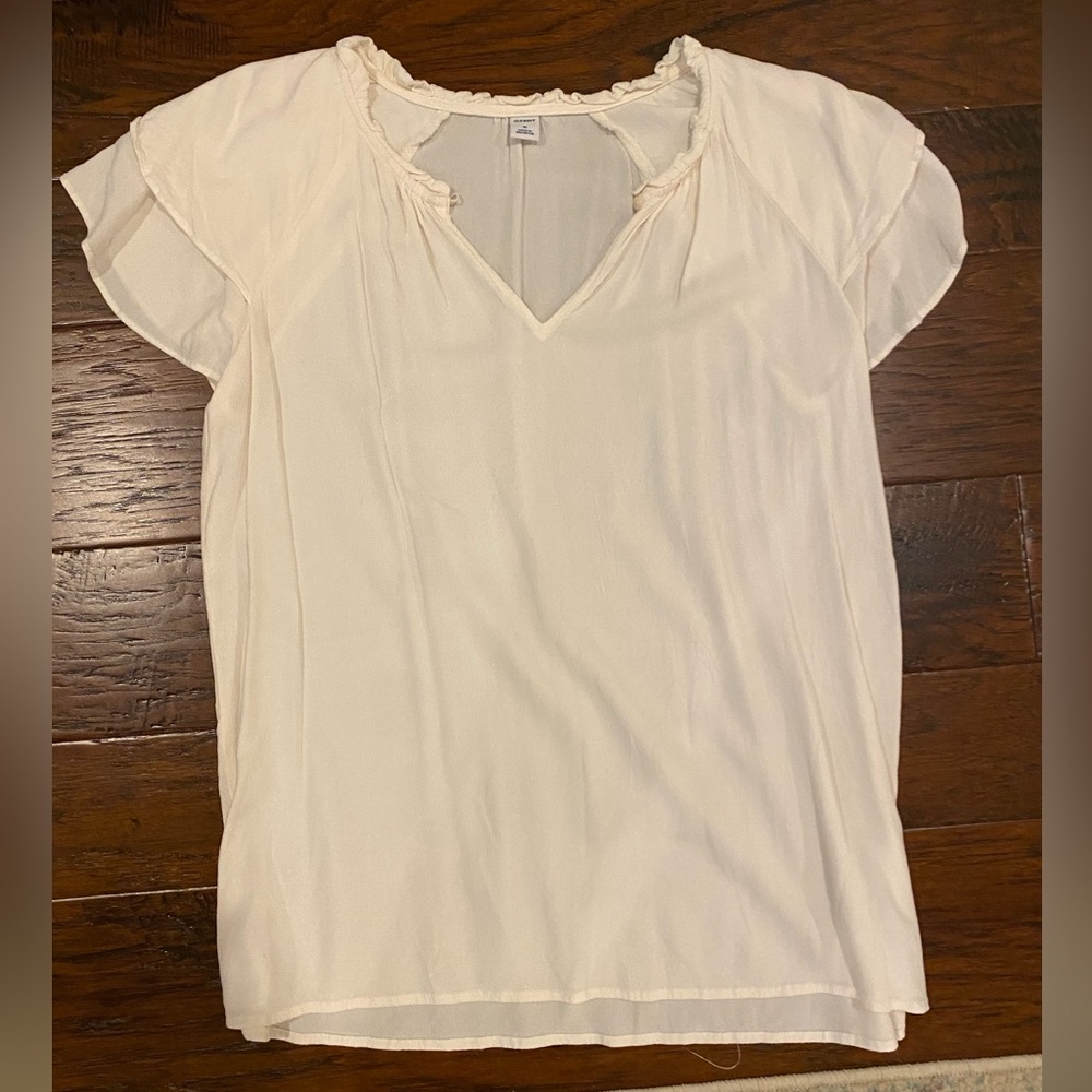 Old navy cream blouse